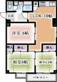 天白第三住宅3号棟【14階】の間取り