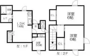 テラスクレール【1階】の間取り