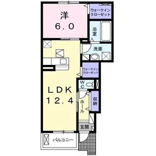 ヴィアーレI【1階】の間取り