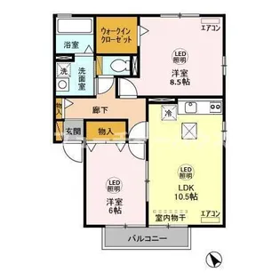 ROYAL WING【1階】の間取り