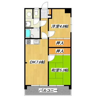 エスポワール篠崎【1階】の間取り