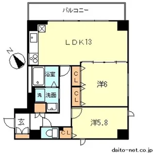 Kourt K3【9階】の間取り