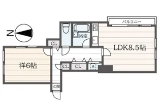 コア・イースト【2階】の間取り