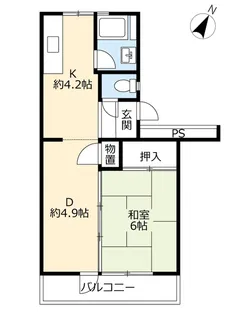 UR梨香台【4階】の間取り