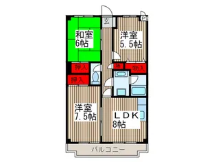 ドムス壱番館【3階】の間取り