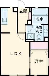 ヴォートル・メゾンA棟【2階】の間取り