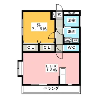 エスポワール【2階】の間取り