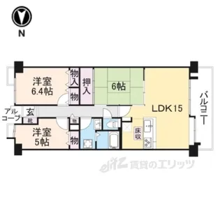 朝倉グリーンマンション【3階】の間取り
