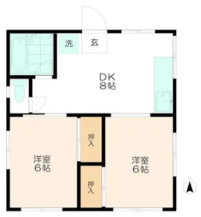 川崎アパート【2階】の間取り