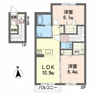 シャーメゾンspring【2階】の間取り
