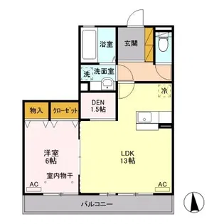 サークル ヒル II【2階】の間取り