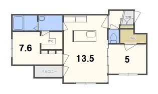 カレラ新さっぽろ【2階】の間取り