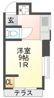 大橋アパート【1階】の間取り