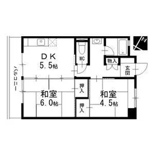 楠団地【7階】の間取り