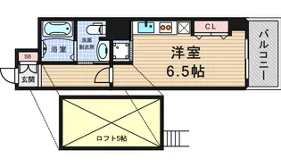 ラ・プレミア桜川【7階】の間取り