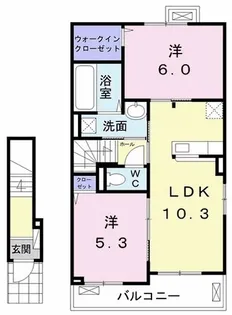 メゾン ミモザ D【2階】の間取り