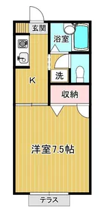 サンセール富士見A・B【1階】の間取り