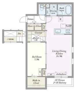 My Style vintage 平井【1階】の間取り