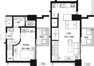 GATO DM南堀江公園前【3階】の間取り
