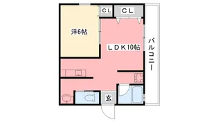 グランドハイツ浜甲子園【2階】の間取り