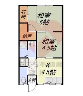 萬野アパート【2階】の間取り