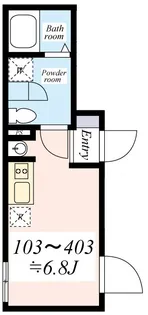 Green Hill 東陽町【3階】の間取り