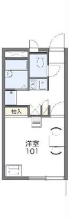 レオパレスアミニティ【1階】の間取り
