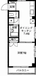 グリシーヌ【4階】の間取り