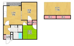 シャルマン星田【3階】の間取り