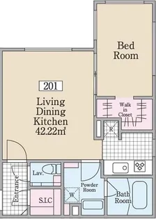 ReveResidence市ヶ谷【2階】の間取り