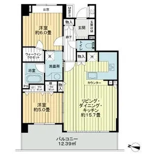 ライオンズマンション門前仲町古石場第2【3階】の間取り