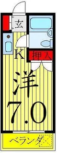 エレガンス綾瀬5【4階】の間取り