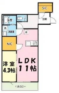 キャメル岩槻加倉【3階】の間取り