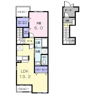 R・S・T I【2階】の間取り