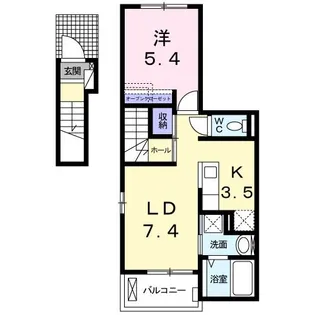 グレースコート【2階】の間取り