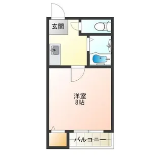 アメニティ岸里【2階】の間取り