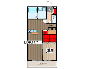 フォレストシティ大宮【2階】の間取り