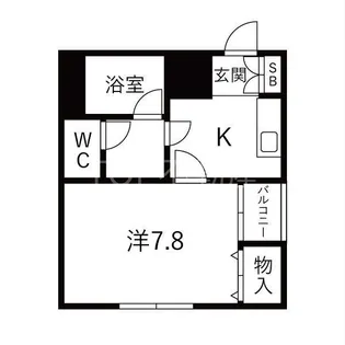 ヴィラモジュール春日【1階】の間取り