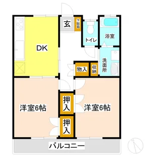コーポ斉藤【1階】の間取り