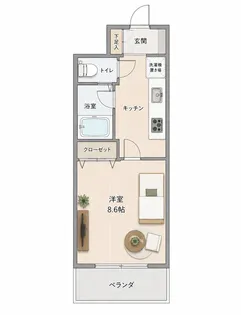 グランヴェール若見【3階】の間取り