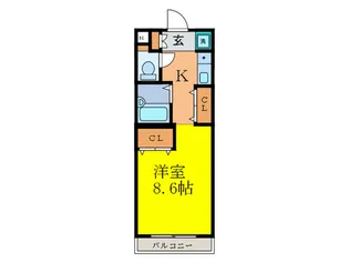 グランベル昭和【1階】の間取り