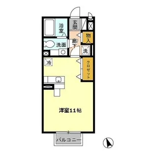 ハーモニーひの【2階】の間取り