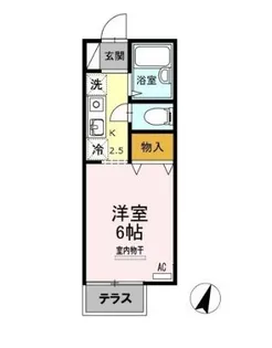 ドルフ北烏山D棟【1階】の間取り