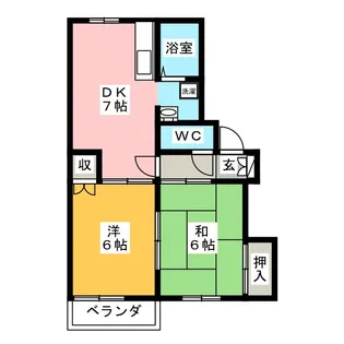 テラスウィステリアA【2階】の間取り