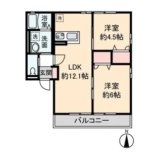 グランドハイムI【2階】の間取り