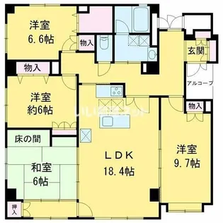 グランフレーヴ【1階】の間取り