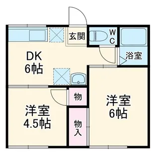 ウィンザーハイツ【2階】の間取り