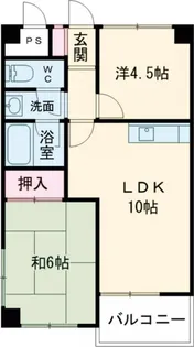 ベネフィス粟津【4階】の間取り