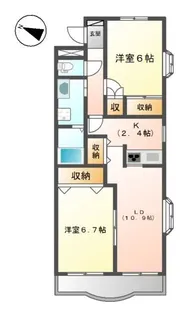 カーム・ルーラル【3階】の間取り