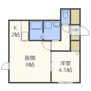 ブロッサムII【2階】の間取り